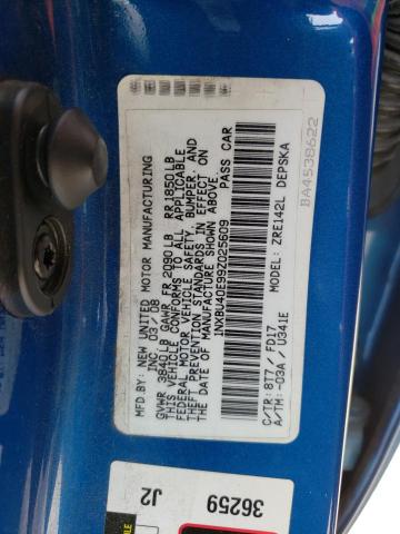 1NXBU40E99Z025609 - 2009 TOYOTA COROLLA BASE BLUE photo 12