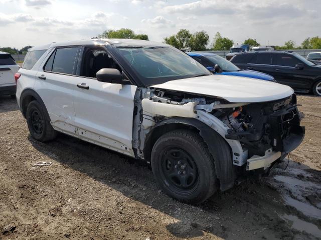 1FM5K8AW7MNA13592 - 2021 FORD EXPLORER POLICE INTERCEPTOR 白色 照片 4