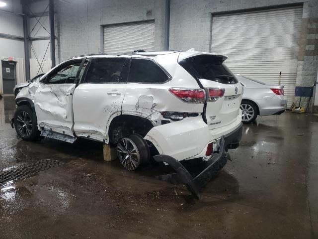 5TDJKRFH0GS297701 - 2016 TOYOTA HIGHLANDER XLE WHITE photo 2