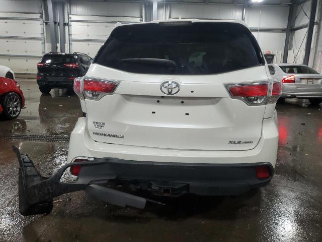 5TDJKRFH0GS297701 - 2016 TOYOTA HIGHLANDER XLE WHITE photo 6