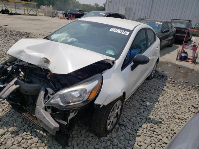 KNADN4A31C6054361 - 2012 KIA RIO EX WHITE photo 1