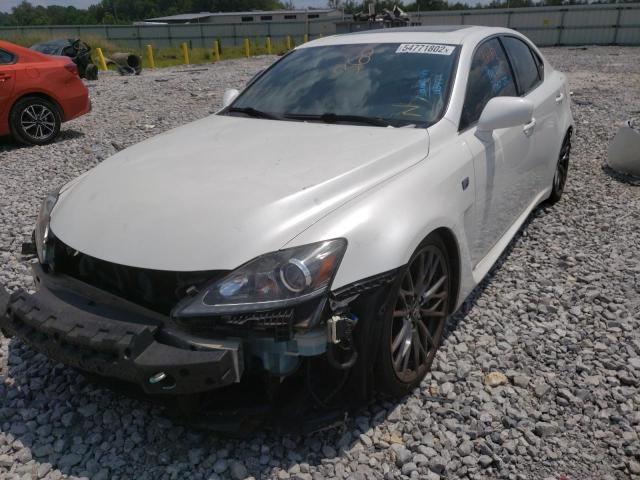 JTHBP5C26B5008896 - 2011 LEXUS IS F WHITE photo 2