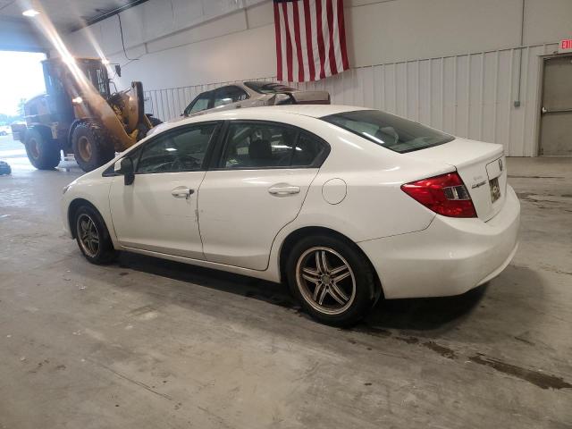 2HGFB2F51CH523242 - 2012 HONDA CIVIC LX WHITE photo 2