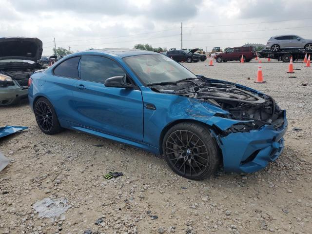 WBS2U7C05M7H42453 - 2021 BMW M2 COMPETITION ლურჯი ფოტო 4