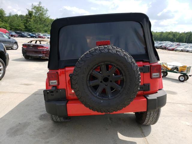 1C4BJWEG9GL130981 - 2016 JEEP WRANGLER U SAHARA RED photo 6