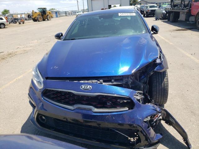 3KPF44AC9ME292078 - 2021 KIA FORTE GT BLUE photo 5