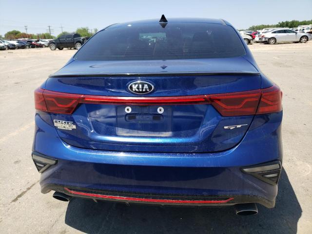 3KPF44AC9ME292078 - 2021 KIA FORTE GT BLUE photo 6