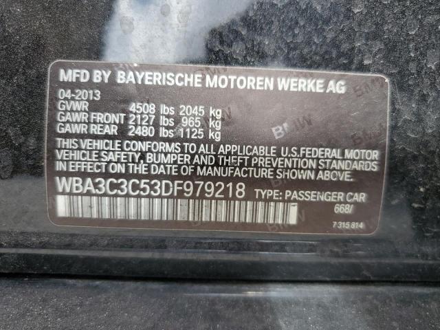 WBA3C3C53DF979218 - 2013 BMW 320 I XDRIVE BLACK photo 12