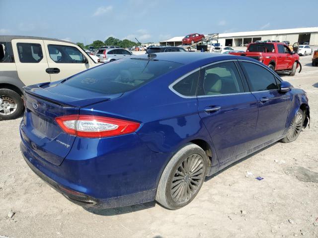 3FA6P0K90GR249433 - 2016 FORD FUSION TITANIUM BLUE photo 3