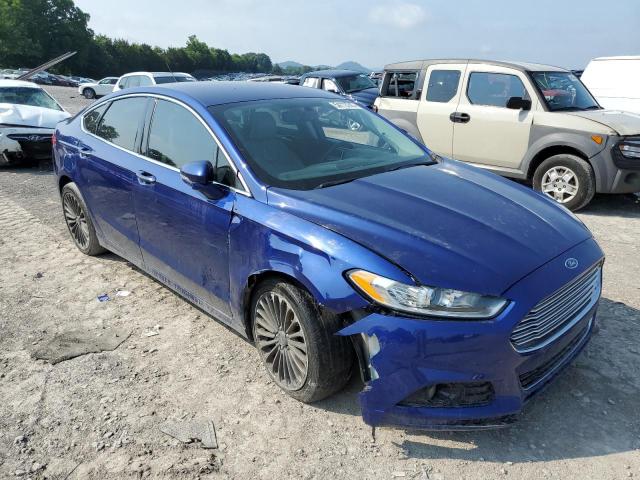 3FA6P0K90GR249433 - 2016 FORD FUSION TITANIUM BLUE photo 4