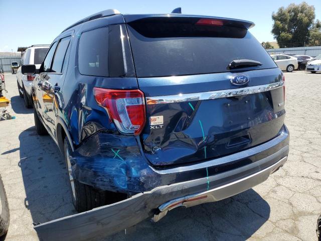 1FM5K7DH2GGB42954 - 2016 FORD EXPLORER XLT BLUE photo 2