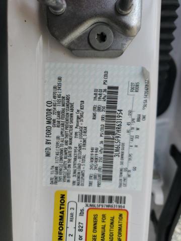 3LN6L5F97HR631954 - 2017 LINCOLN MKZ RESERVE 白色 照片 12