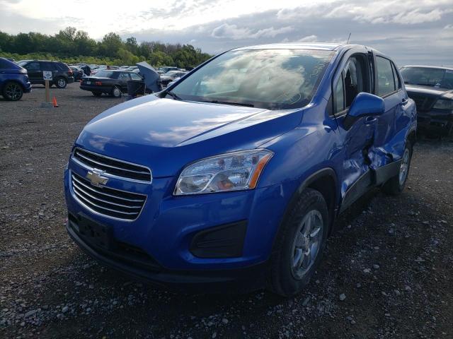 KL7CJPSB0FB082663 - 2015 CHEVROLET TRAX 1LS BLUE photo 2