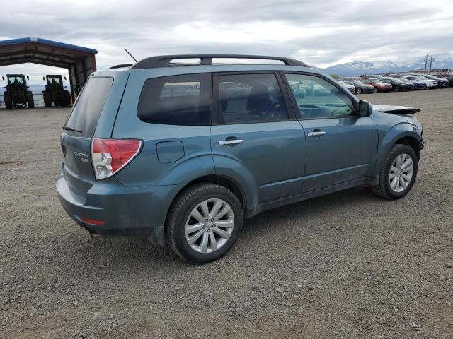 JF2SHADC9CH450619 - 2012 SUBARU FORESTER 2.5X PREMIUM BLUE photo 3
