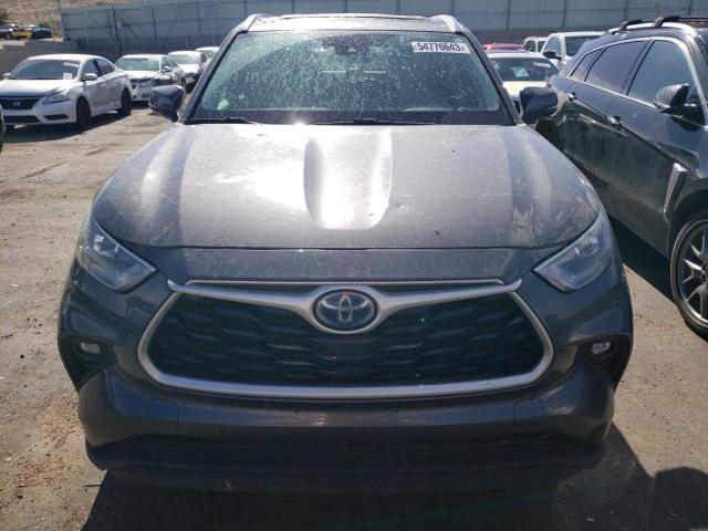 5TDGARAH6LS502985 - 2020 TOYOTA HIGHLANDER HYBRID XLE CHARCOAL photo 5