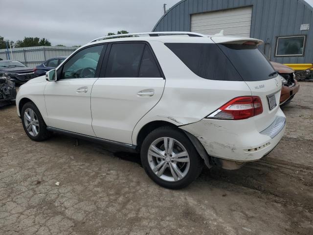 4JGDA5HBXEA409539 - 2014 MERCEDES-BENZ ML 350 4MATIC WHITE photo 2