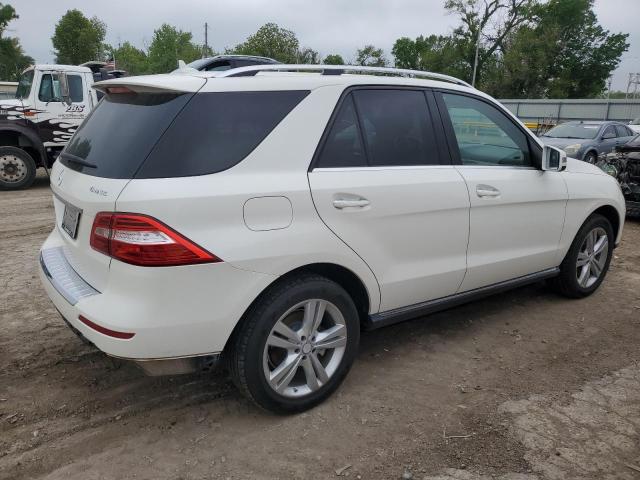 4JGDA5HBXEA409539 - 2014 MERCEDES-BENZ ML 350 4MATIC WHITE photo 3