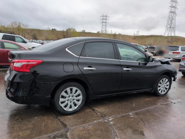 3N1AB7AP2KY256106 - 2019 NISSAN SENTRA S BLACK photo 3