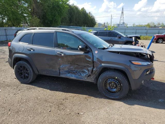 1C4PJMBS5HW581599 - 2017 JEEP CHEROKEE TRAILHAWK GRAY photo 4