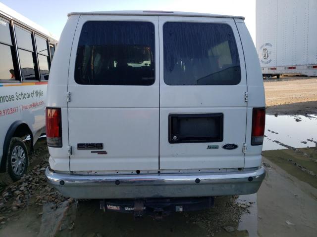 1FMNE1BW3BDA12052 - 2011 FORD ECONOLINE E150 WAGON WHITE photo 6