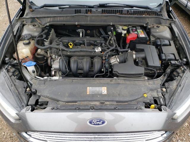 1FA6P0H71E5385253 - 2014 FORD FUSION SE GRAY photo 7