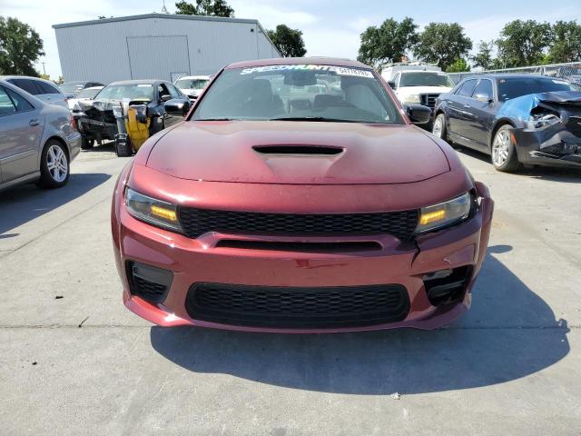 2C3CDXGJ8MH553056 - 2021 DODGE CHARGER SCAT PACK BURGUNDY photo 5