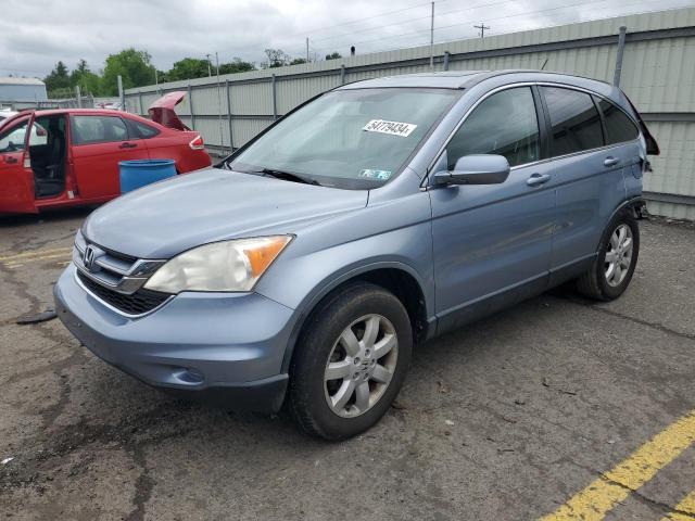 JHLRE4H77BC021708 - 2011 HONDA CR-V EXL BLUE photo 1