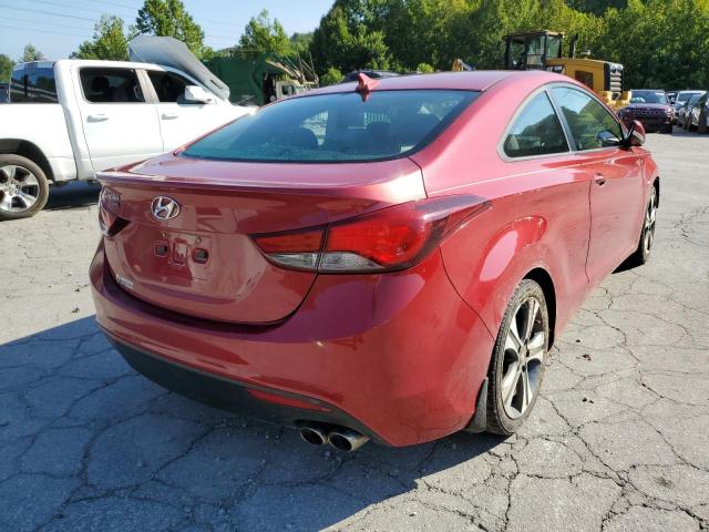 KMHDH6AH1EU029357 - 2014 HYUNDAI ELANTRA CO GS RED photo 4