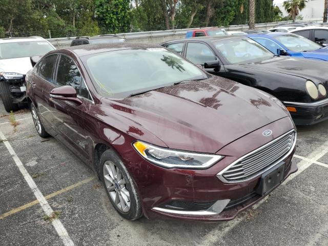 3FA6P0PU5JR268015 - 2018 FORD FUSION SE PHEV MAROON photo 4