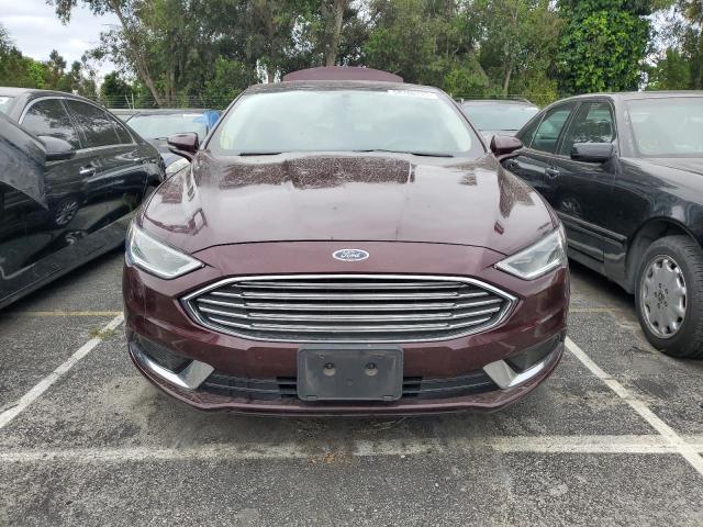 3FA6P0PU5JR268015 - 2018 FORD FUSION SE PHEV MAROON photo 5