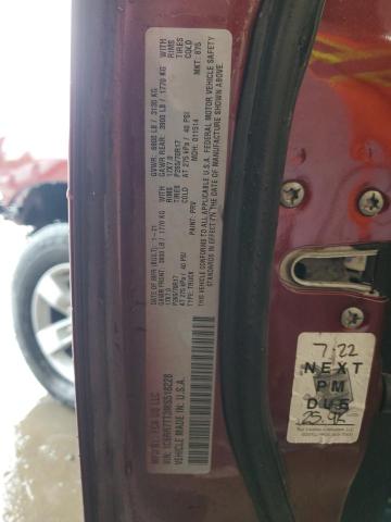 1C6RR7TT3MS518228 - 2021 RAM 1500 CLASS SLT 栗色 照片 13