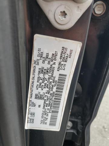 5TEGM92N11Z779295 - 2001 TOYOTA TACOMA DOUBLE CAB PRERUNNER BLACK photo 12