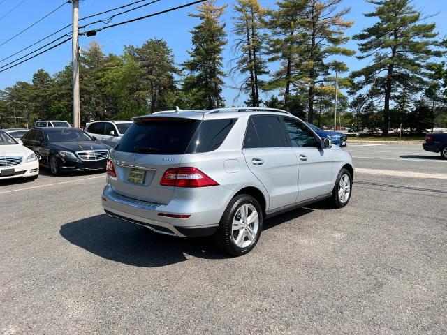 4JGDA5HB1EA423023 - 2014 MERCEDES-BENZ ML 350 4MATIC SILVER photo 3