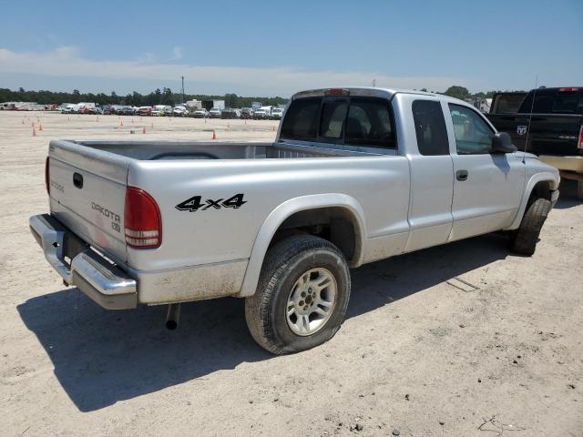 1D7HG42N14S500893 - 2004 DODGE DAKOTA SLT SILVER photo 3