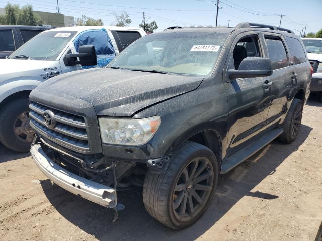 5TDZM5G11CS003983 - 2012 TOYOTA SEQUOIA SR5 BLACK photo 1