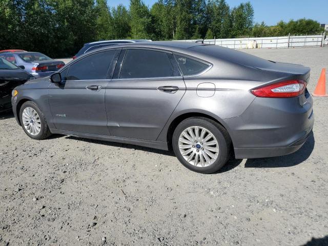 3FA6P0LU3ER357724 - 2014 FORD FUSION SE HYBRID GRAY photo 2