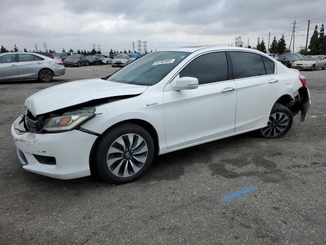 1HGCR6F59EA000249 - 2014 HONDA ACCORD HYBRID EXL WHITE photo 1