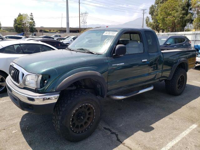 5TEWN72N31Z722450 - 2001 TOYOTA TACOMA XTRACAB GREEN photo 1