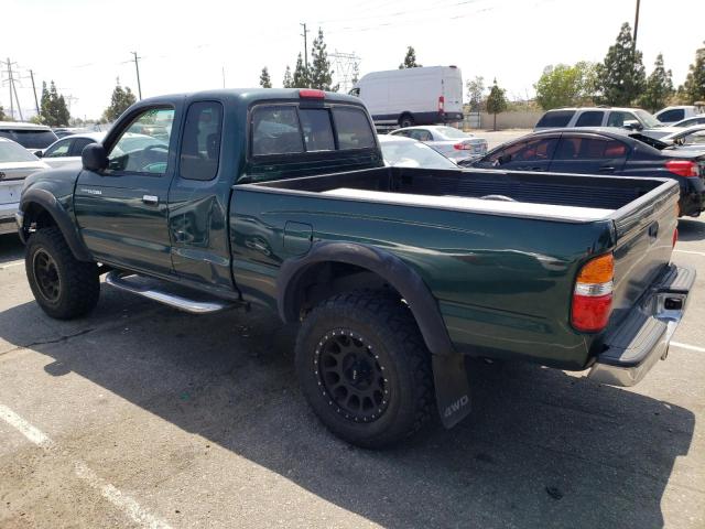 5TEWN72N31Z722450 - 2001 TOYOTA TACOMA XTRACAB GREEN photo 2