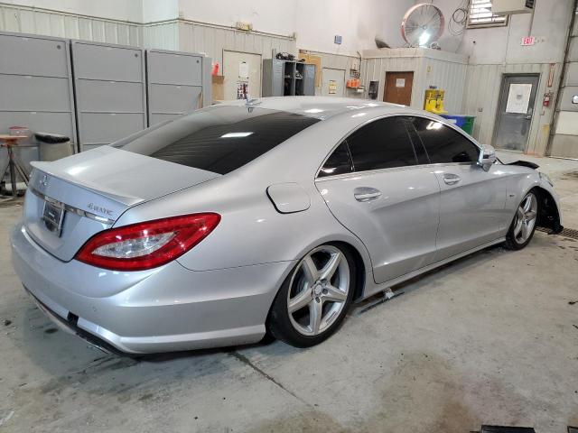 WDDLJ9BB3CA021409 - 2012 MERCEDES-BENZ CLS 550 4MATIC GRAY photo 3