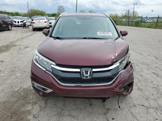 2HKRM4H70GH657527 - 2016 HONDA CR-V EXL Burgund zdjęcie 5