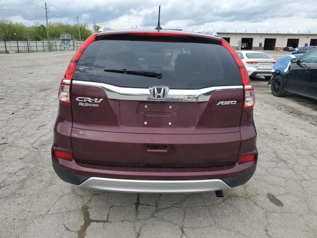 2HKRM4H70GH657527 - 2016 HONDA CR-V EXL Burgund zdjęcie 6