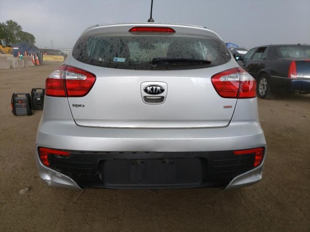 KNADM5A30G6646218 - 2016 KIA RIO LX SILVER photo 6