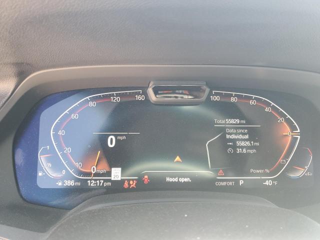 5UXCY6C01M9F47382 - 2021 BMW X6 XDRIVE40I WHITE photo 9