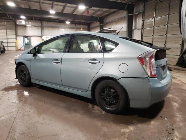 JTDKN3DUXD1728241 - 2013 TOYOTA PRIUS TEAL photo 2