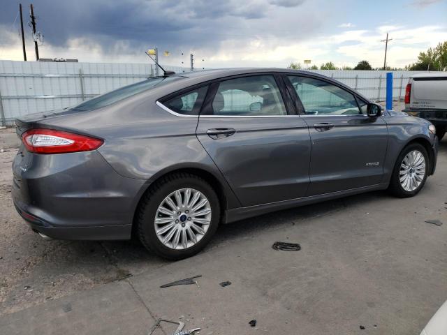 3FA6P0LU3ER260071 - 2014 FORD FUSION SE HYBRID GRAY photo 3