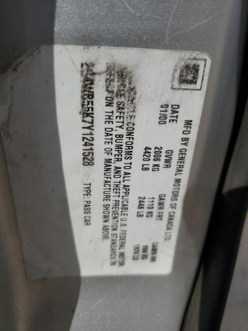 2G4WB55K7Y1241528 - 2000 BUICK REGAL LS 银色 照片 12