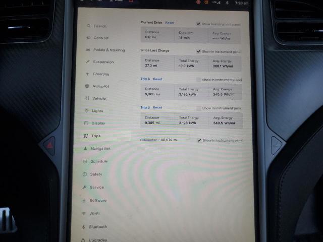 5YJSA1E26JF292259 - 2018 TESLA MODEL S GRAY photo 9