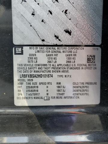 LRBFXBSA2HD101874 - 2017 BUICK ENVISION ESSENCE Qara foto 13