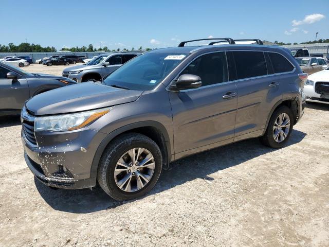 5TDKKRFH2FS085613 - 2015 TOYOTA HIGHLANDER XLE GRAY photo 1